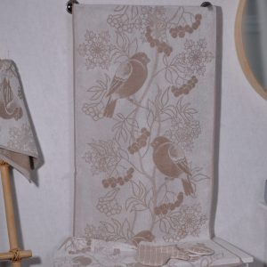 Vonios rankšluostis Sniegenos, Bath Towel Bullfinch