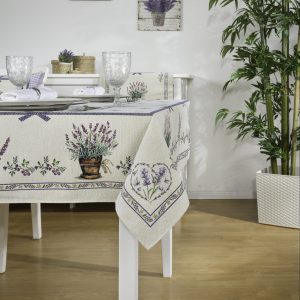 Staltiesė Levanda, lavender decor. stalo dekoras, table decor, tablechloth with lavender