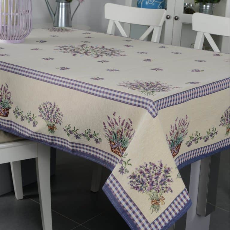 Staltiesė Tradicinė levanda, lavender decor, gobelin