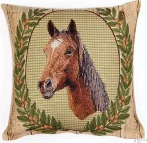 Pagalvės užvalkalas Arklys rėmelyje, Horse in frame cushion cover