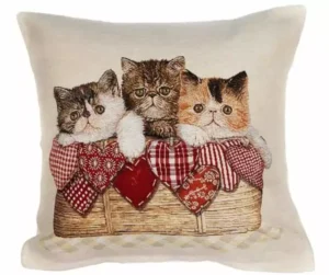 Pagalvės užvalkalas Kačiukai krepšyje, Cushion Cover Kittens In The Bag