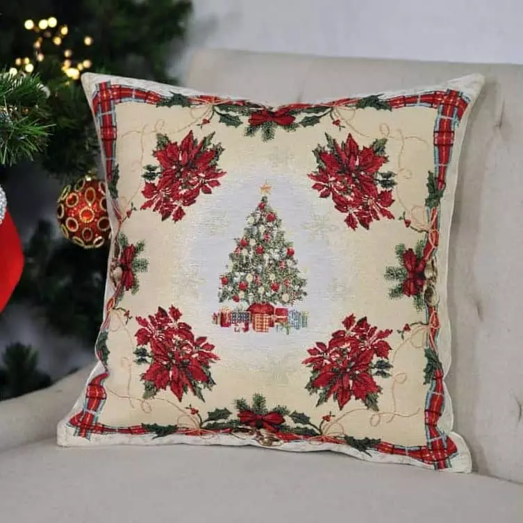 Kalėdinis pagalvėlės užvalkalas Kalėdinė eglutė