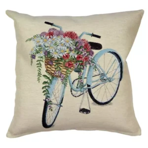 Pagalvės užvalkalas Gėlių dviratis, Cushion Cover Flower Bicycle
