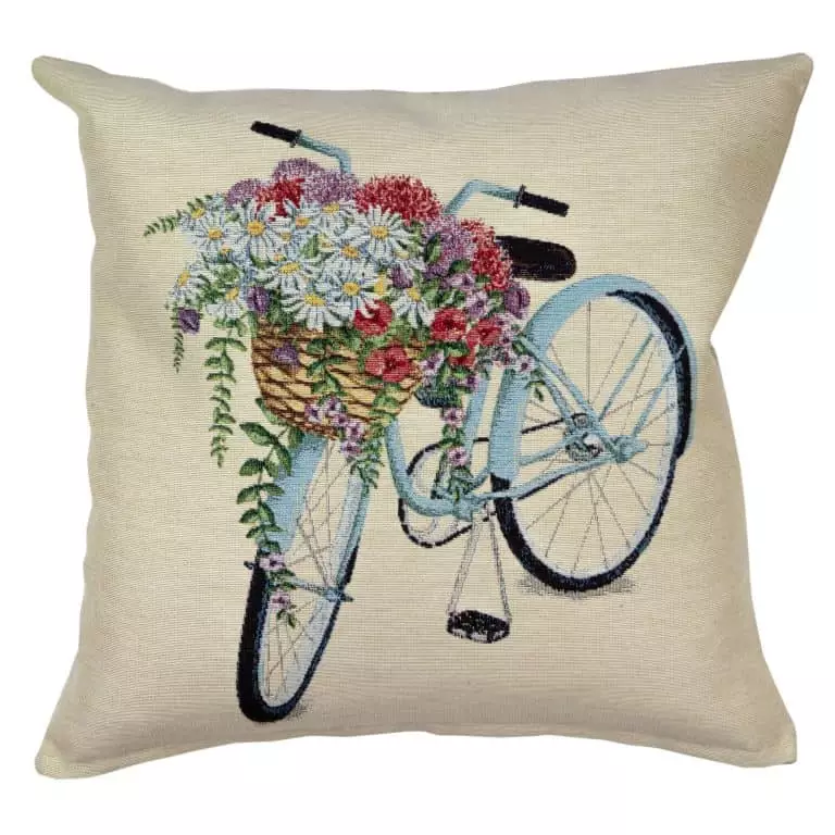 Pagalvės užvalkalas Gėlių dviratis