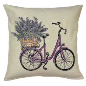Pagalvės užvalkalas Levandų dviratis, Cushion Cover Lavender Bicycle