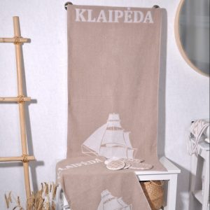 Vonios rankšluostis Klaipėdos burlaivis, Bath Towel Sailboat Of Klaipėda