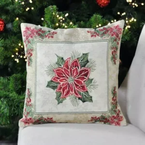 Kalėdinis pagalvėlės užvalkalas Kalėdų gėlė