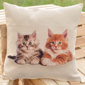 Pagalvės užvalkalas Du kačiukai, Cushion Cover Two Kittens