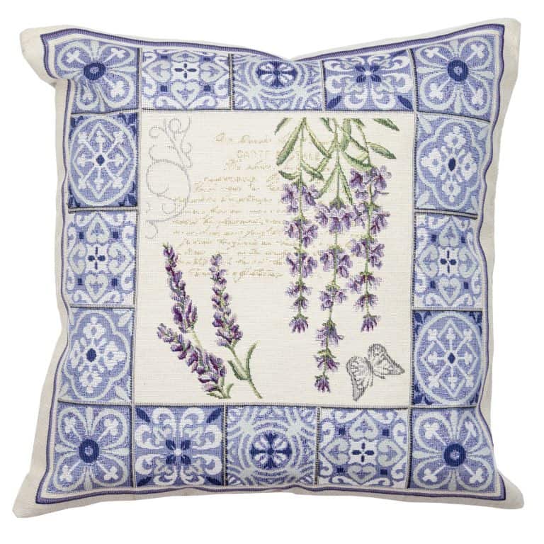 Pagalvės užvalkalas Levandos ornamentuose, Cushion Cover Lavender in Ornaments