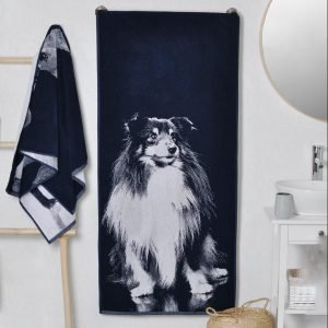 Medvilninis rankšluostis Šetlando aviganis Šeltis, Cotton Towel Shetland Sheepdog – Sheltie