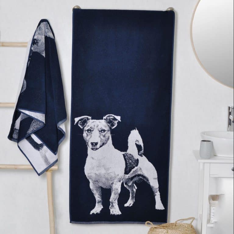 Medvilninis rankšluostis Raselo terjeras, Cotton Towel Russell Terrier
