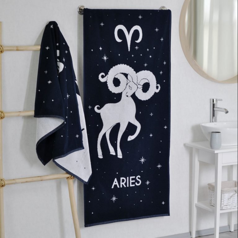 Cotton Towel Zodiac Aries