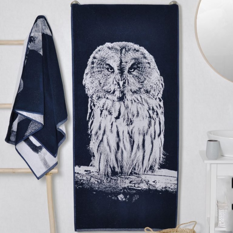 Medvilninis rankšluostis Pelėda, Cotton Towel Owl