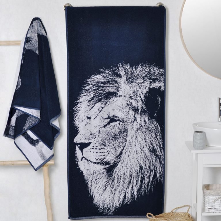 Medvilninis vonios rankšluostis Liūtas, Cotton Towel Lion