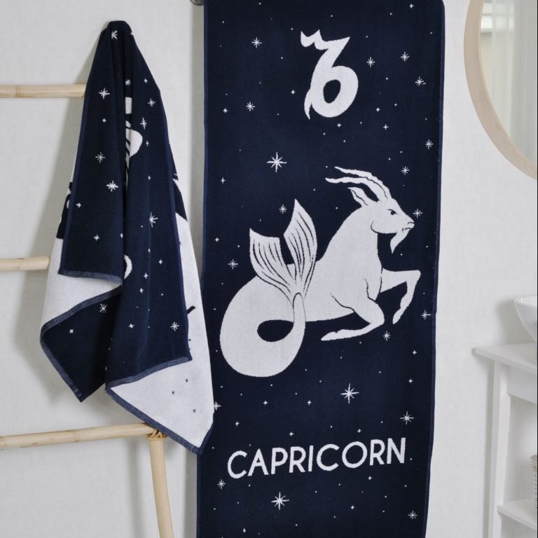 Rankšluostis Zodiakas Ožiaragis, Cotton Towel Zodiac Capricorn