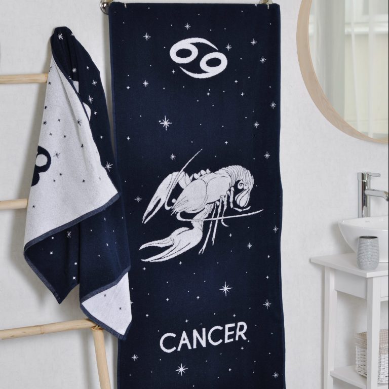 Rankšluostis Zodiakas Vėžys, Cotton Towel Zodiac Cancer