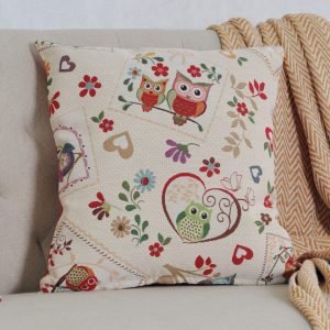 Pagalvės užvalkalas Pelėdžiukų popuri, Owl Pot-Pourii cushion cover