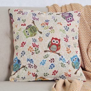 Pagalvės užvalkalas Ryškios pelėdos, Bright Owls cushion cover