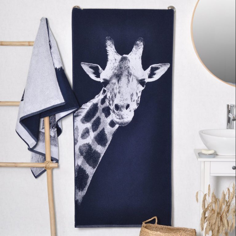 Medvilninis vonios rankšluostis Žirafa, Cotton Towel Giraffe