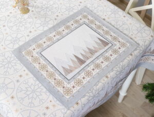 kaledine stalo servetele paslaptingas miškas, kaledinis stalo dekoras, namų dekoras, iskritinis stalo dekoras