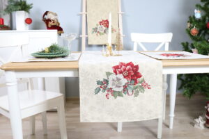 Kalėdinis Stalo takelis Miškas, gobelinis stalo takelis, stalo dekoras, kaledinis stalo dekoras, sventinis stalo dekoras