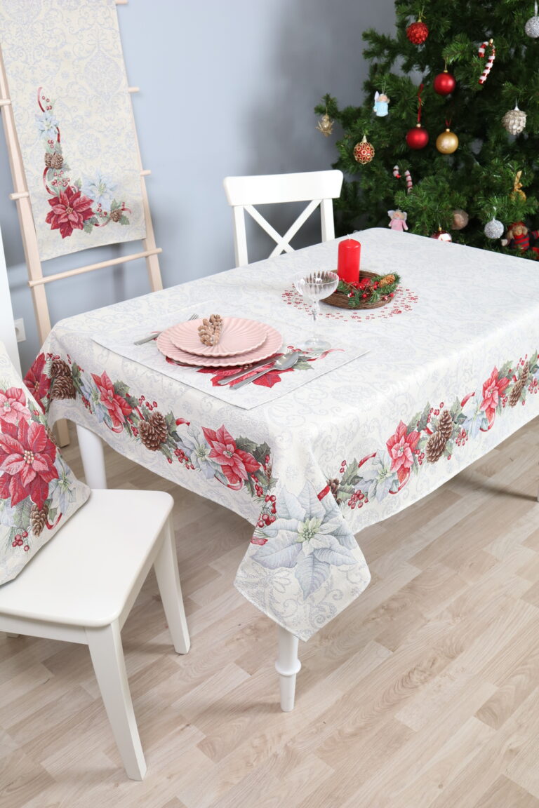 Kalėdinė Stalo staltiese Sidabrinės Šventės, gobelinis stalo takelis, stalo dekoras, kaledinis stalo dekoras, sventinis stalo dekoras
