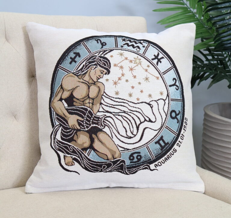 Dvipusis pagalvės užvalkalas Vandenis, dvipusis pagalves uzvalkalas zodiakas vandenis, zodiac Aquarius, pillow cover with Aquarius,