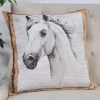Cushion cover White steed