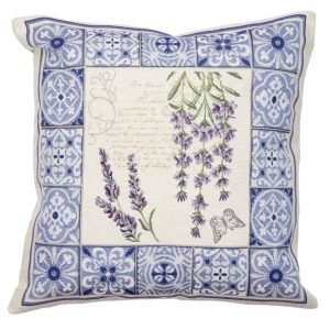 Cushion cover Lavenders in ornaments