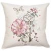 Cushion cover Roses and key