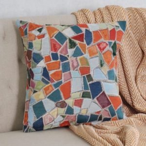 Colored Mosaic pillow