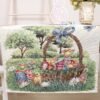 Stalo takelis Velykų belaukiant, Table runner Awaiting Easter, home dining table decor