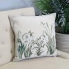 Double-sided cushion cover Snowdrops