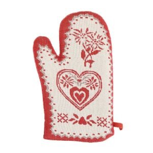 Oven glove Red heart