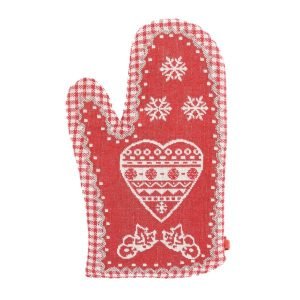 Christmas Red oven glove Heart