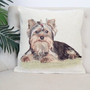 Cushion cover Laying Yorkshire terrier