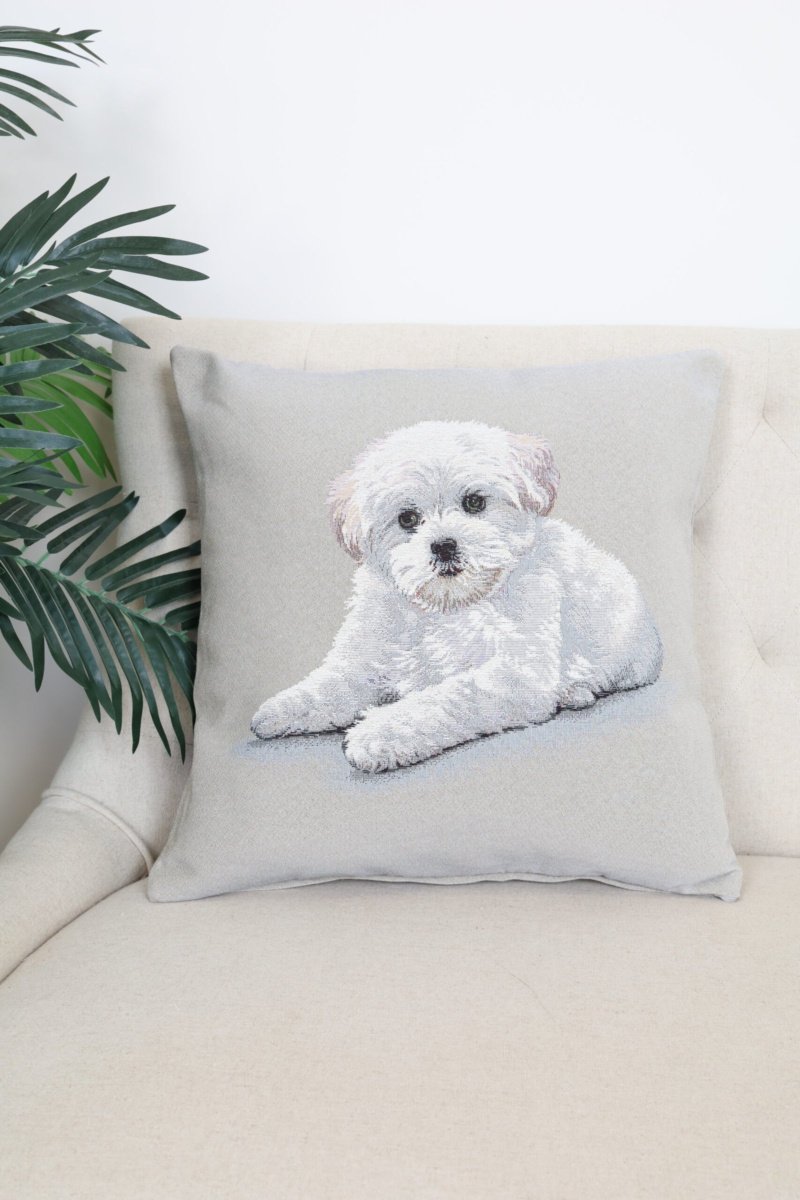 Double-sided cushion cover Maltese bichon - Image 6
