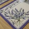 Table placemat Lavenders, home dining room decor