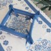 Duoninė mėlynos snaigės, namų valgamojo dekoras, Bread basket Blue snowflakes, home dining decor
