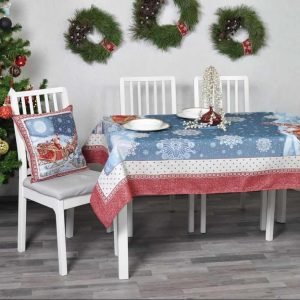 Christmas table Santa in Sleigh