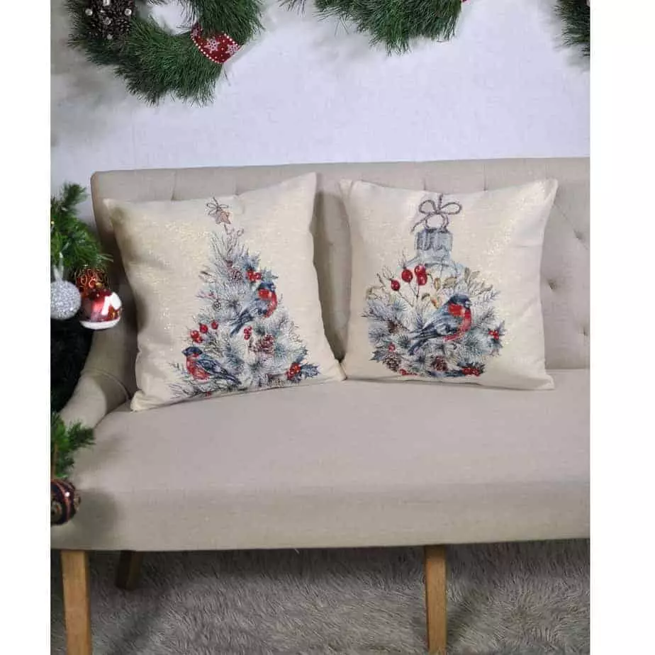 Christmas pillow covers Snowman and Christmas Tree - Image 5