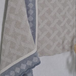 Line towel Blue Braid