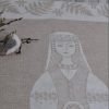 Linen table runner Lithuanian lady