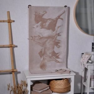 Bathroom towel Horses