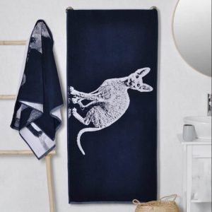 Cotton bath towel Cornish Rex