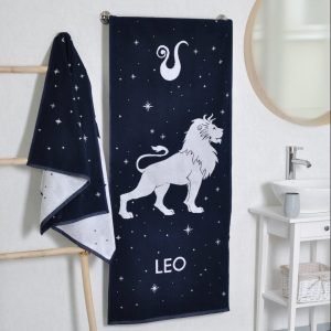 Cotton bath towel Zodiac Leo