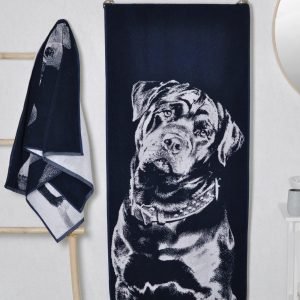 Cotton towel Rottweiler
