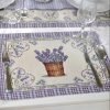 Table placemat Lavender bouquet, home dining room decor