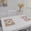Table placemat Chamomiles and poppies, home dining room decor