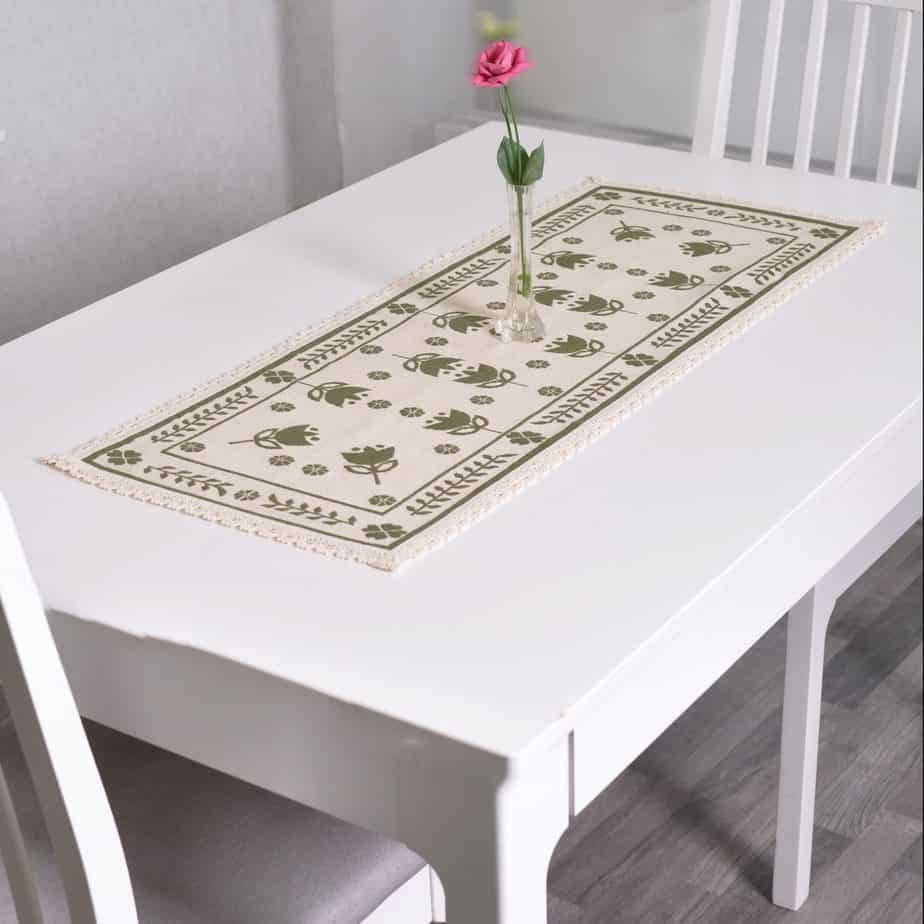 Table runner Green tulips / Buy one, get one free! - Image 2